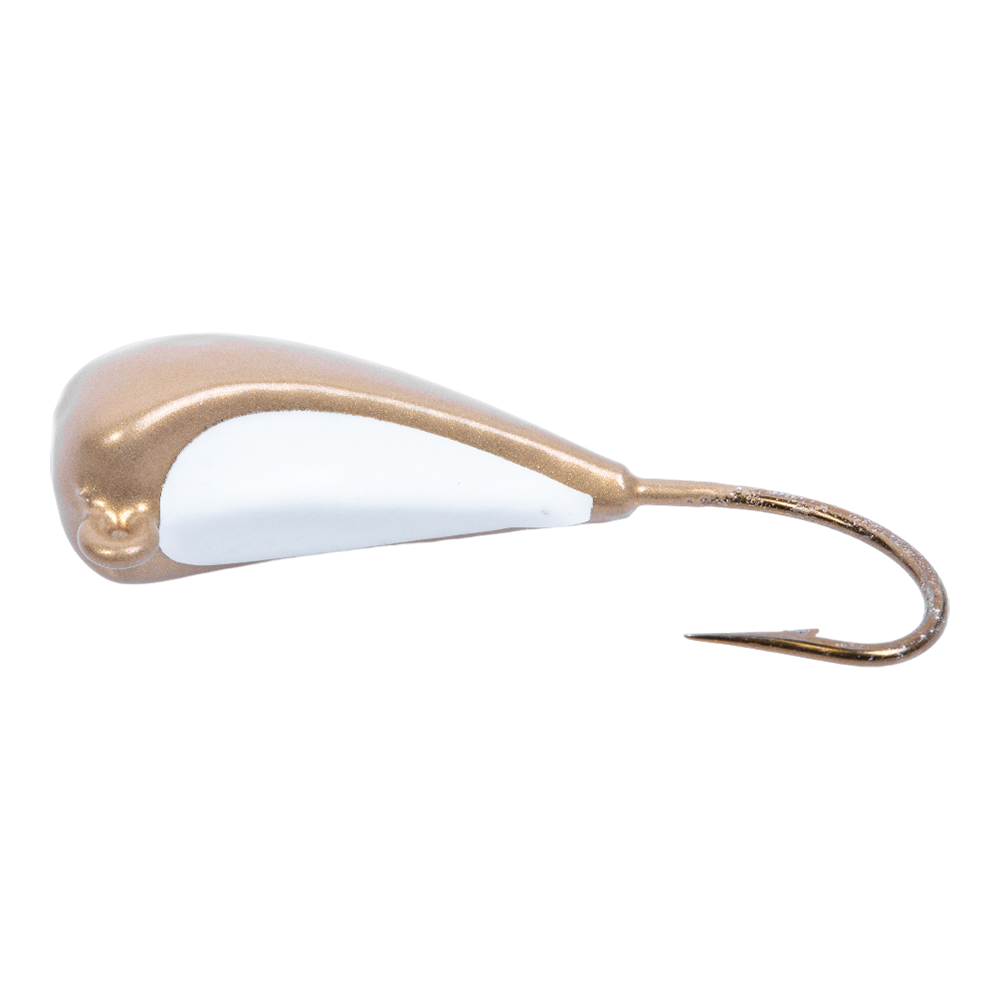 Мормышка свинцовая ЖОР Фунтик джиг, 35мм, 25гр, цвет (Ц №1) золото. Фото №1 Мормышка свинцовая ЖОР Фунтик джиг, 35мм, 25гр, цвет (Ц №1) золото. Фото №1