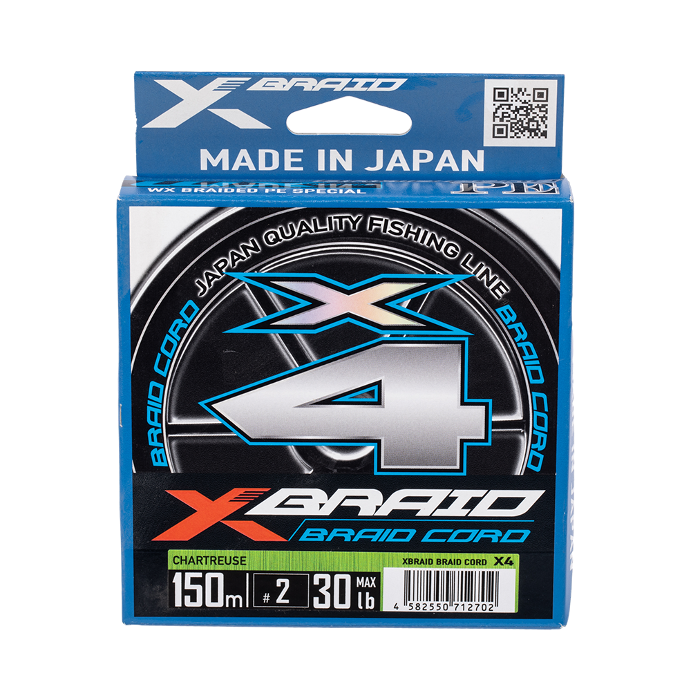 Плетёный шнур YGK X-Braid Braid Cord X4 150m Chartreuse #2.0, 0.235мм, 30lb, 13.5кг. Фото №1 Плетёный шнур YGK X-Braid Braid Cord X4 150m Chartreuse #2.0, 0.235мм, 30lb, 13.5кг. Фото №1