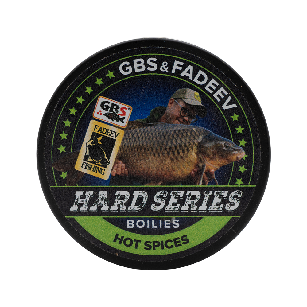 Бойлы вареные GBS baits & Fadeev hard series "Hot Spices" 20мм. Фото №2