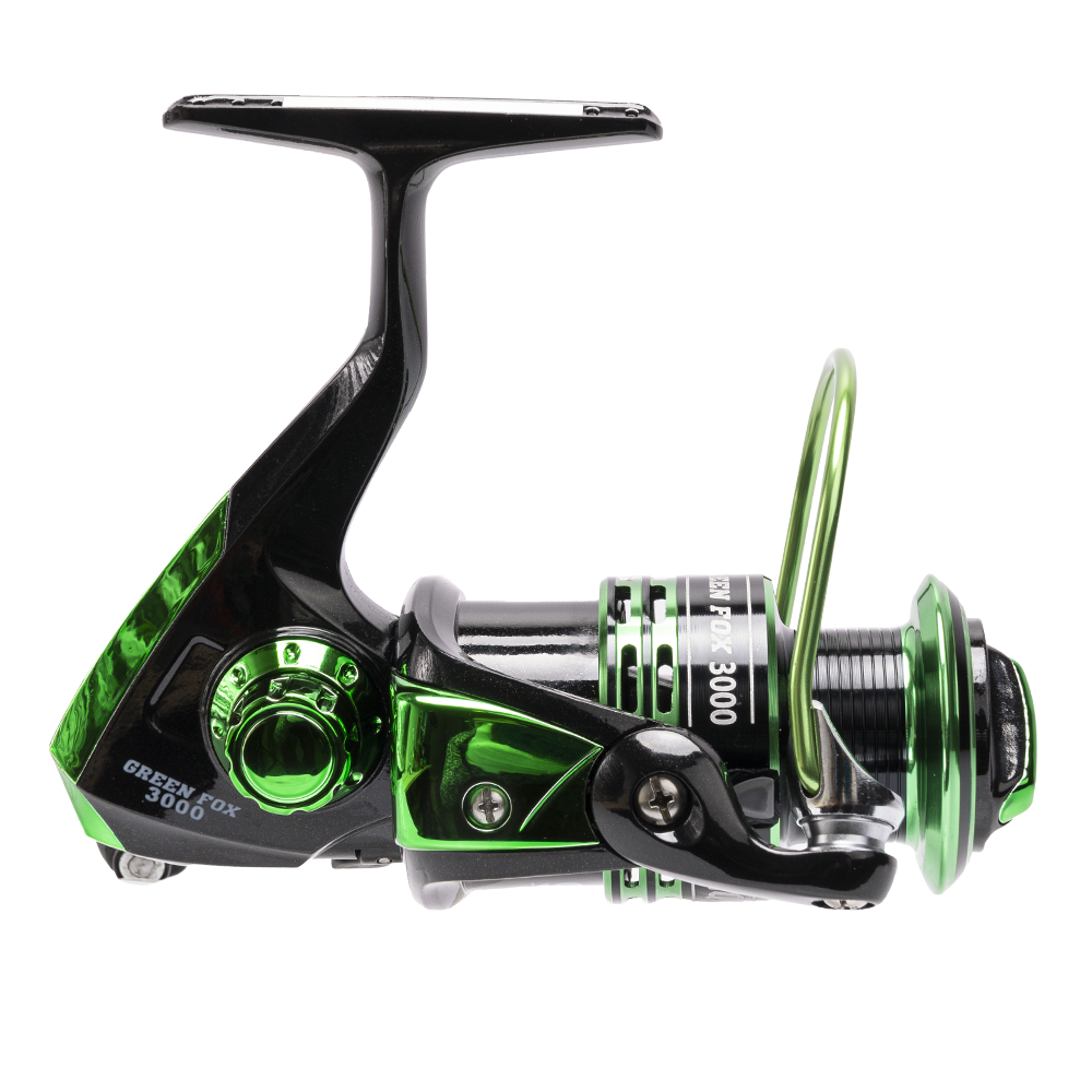 Катушка Inquisitor Green Fox 3000 (Зеленая 5.1:1,9+1 подшипников+шпуля). Фото №3 Катушка Inquisitor Green Fox 3000 (Зеленая 5.1:1,9+1 подшипников+шпуля). Фото №3