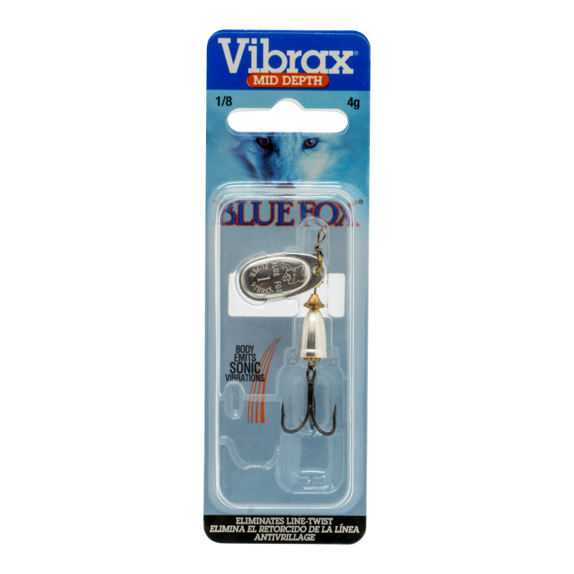 Блесна вращающаяся Blue Fox Vibrax Original №1, 4гр, цвет (S) серебро