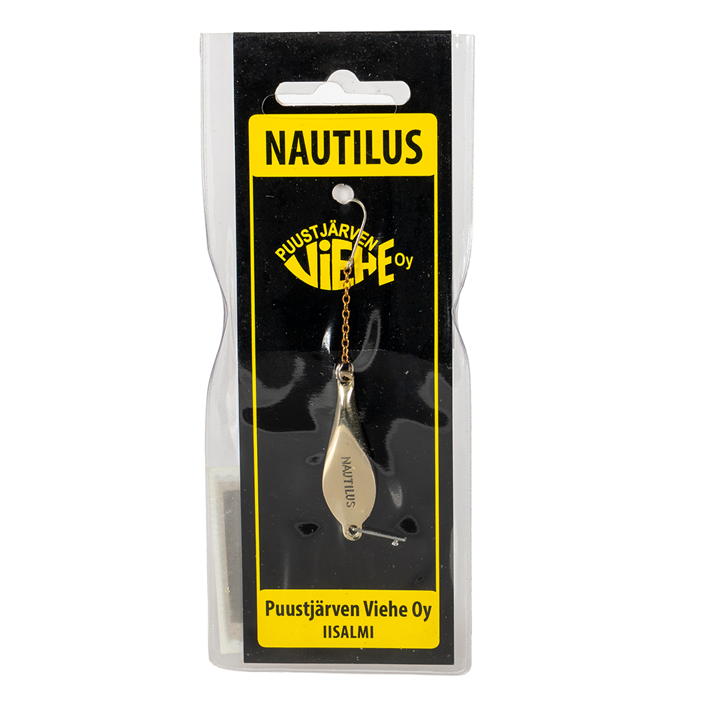 Блесна Puustjarven Nautilus 40мм, 5гр, цвет (Tom/Hop) цепочка-крючок. Фото №1