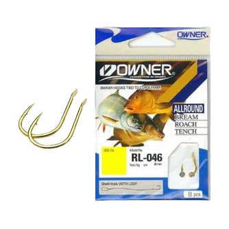 Крючок с поводком OWNER RL-340 №06 (10шт.) Bream. Фото №2