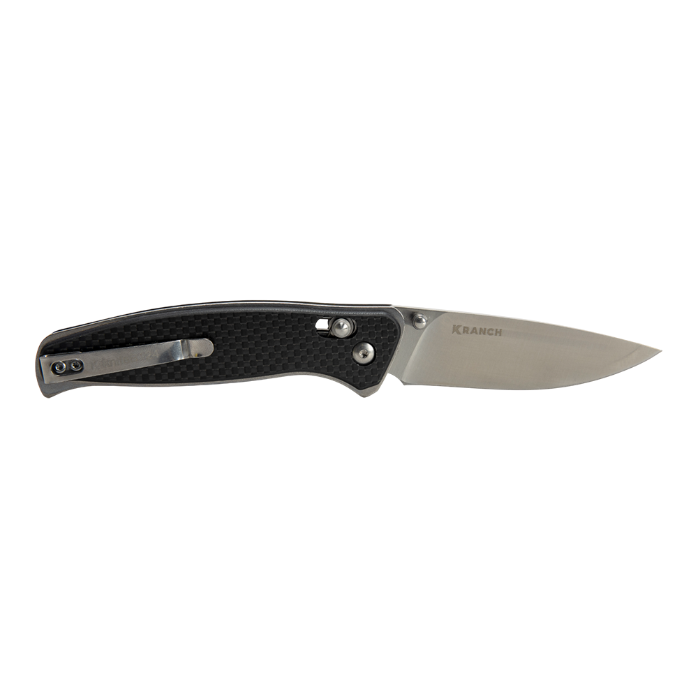 Нож складной Kranch B-124, клинок AUS8, рукоять G10 black, carbon. Фото №4