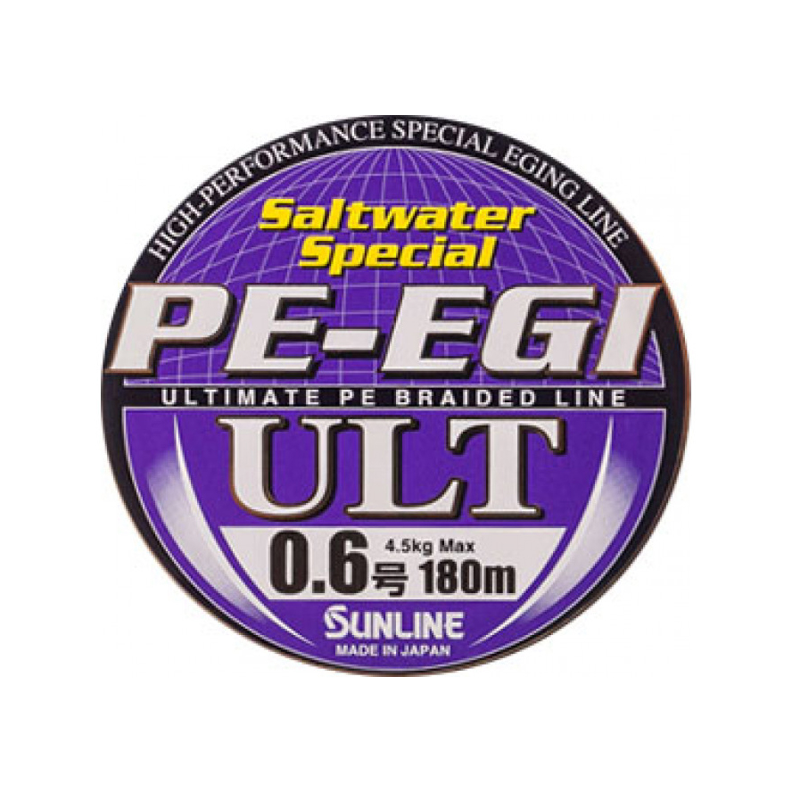 Плетёный шнур Sunline PE EGI ULT 180m HG #0.6/10lb. Фото №1