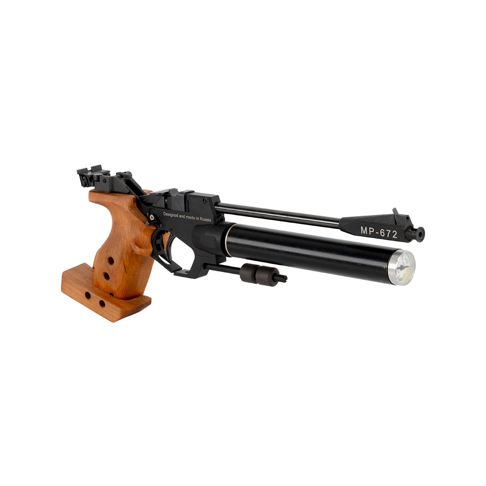 Пистолет пневматический МР-672-02 (спортивный с баллоном). Фото №4