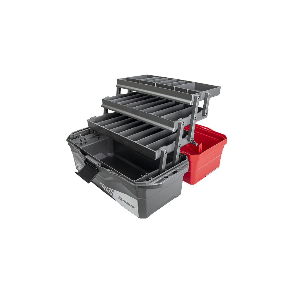 Ящик для снастей Tackle Box трехполочный NISUS красный. Фото №7