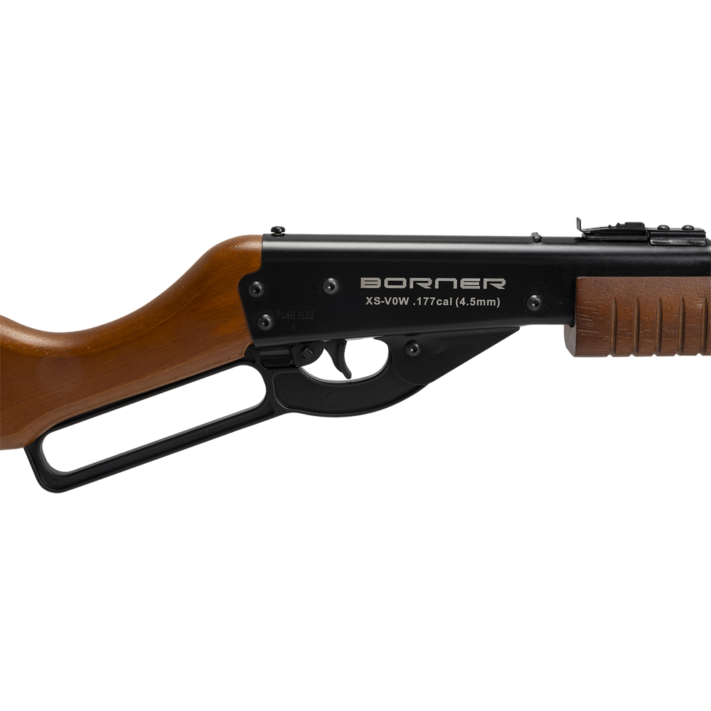 Винтовка пневматическая Borner Lever Action (скоба Генри, дерево, XS-V0W02) калибр 4.5 мм, 3 Дж.. Фото №4