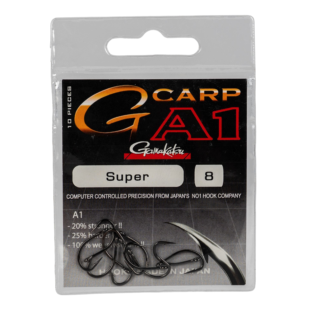 Крючок Gamakatsu Hook A1G-Carp Super №08. Фото №1