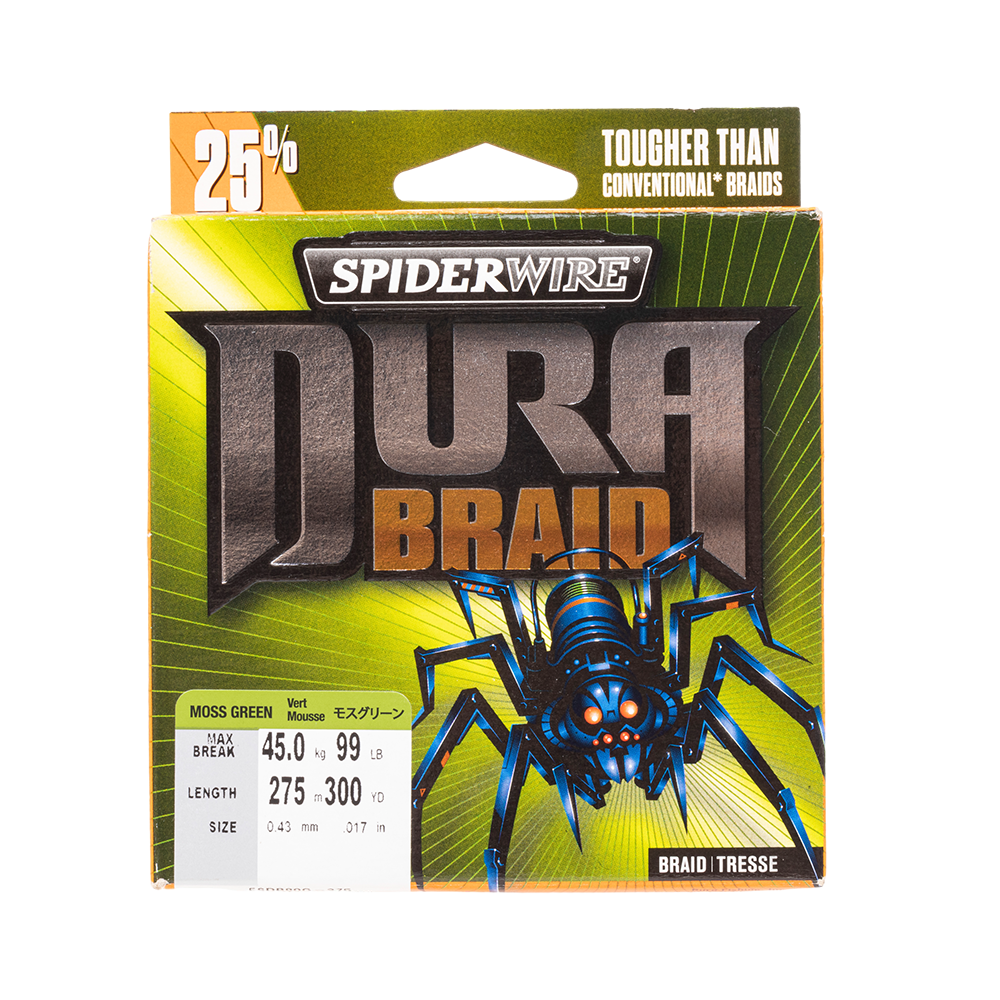 Шнур плетеный SpiderWire Dura Green 275m 0.43. Фото №1