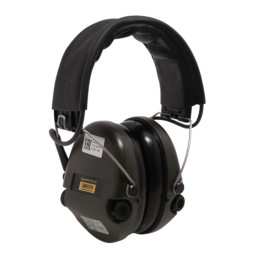 Наушники активные MSA Supreme PRO XL (Хаки / черная кожа). Фото №1