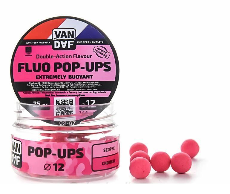 Поп-апы VAN DAF Скопекс, 12 мм, розовый, 25 шт.. Фото №2