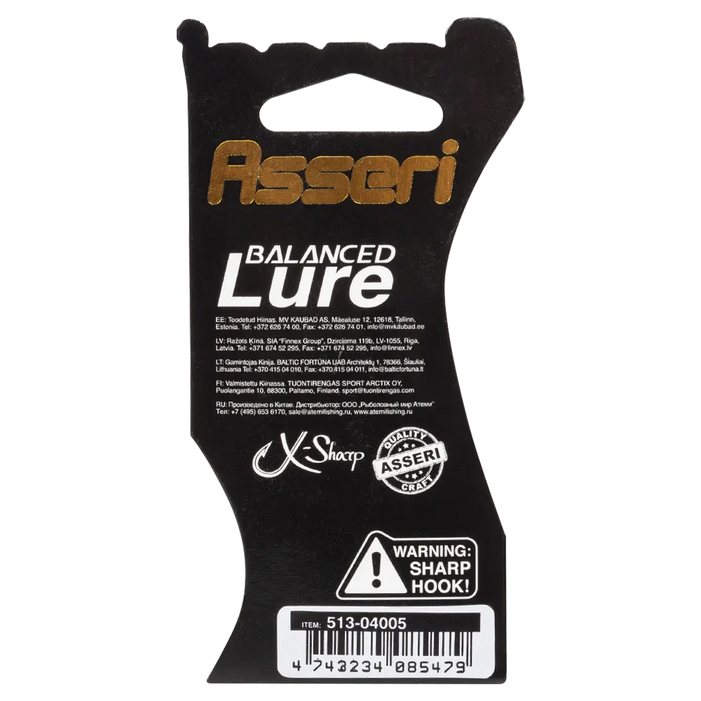 Балансир Asseri 40мм, 7гр, цвет (513-04005). Фото №2 Балансир Asseri 40мм, 7гр, цвет (513-04005). Фото №2