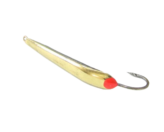 Блесна зимняя "Гвоздик М" 1,6гр. (латунь+CH) 1кр (пирс) (10шт). Фото №1