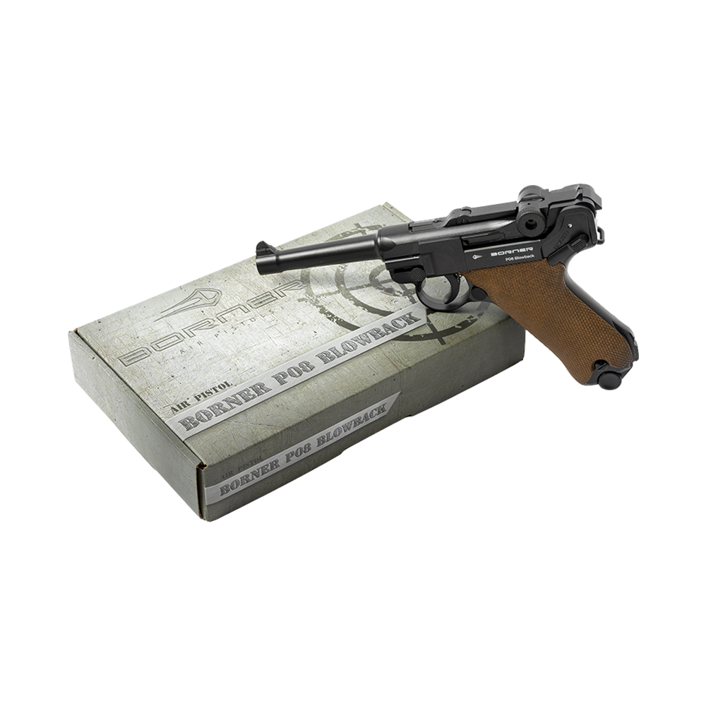 Пистолет пневматический BORNER P08 Blowback, калибр 4,5 мм /BBs . Фото №4 Пистолет пневматический BORNER P08 Blowback, калибр 4,5 мм /BBs . Фото №4