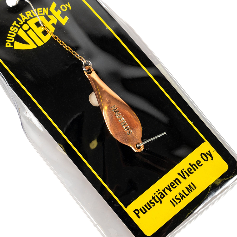 Блесна Puustjarven Nautilus 40мм, 5гр, цвет (Mes/Kup) цепочка-крючок. Фото №2 Блесна Puustjarven Nautilus 40мм, 5гр, цвет (Mes/Kup) цепочка-крючок. Фото №2