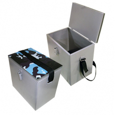 Ящик рыболовный зимний окрашенный стальной 30х19х29см. Фото №2