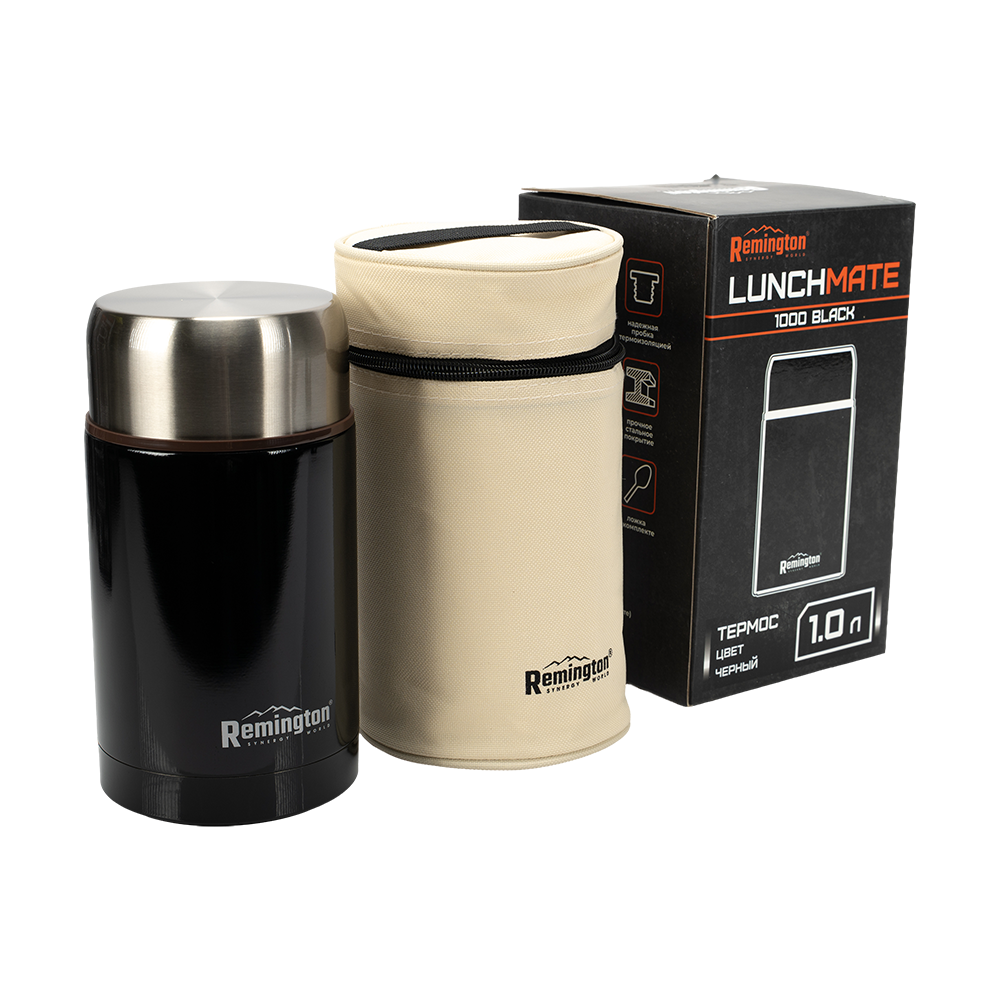 Термос Remington LunchMate 1000 Black для еды, термочех. лож. 1000 мл. Фото №7 Термос Remington LunchMate 1000 Black для еды, термочех. лож. 1000 мл. Фото №7