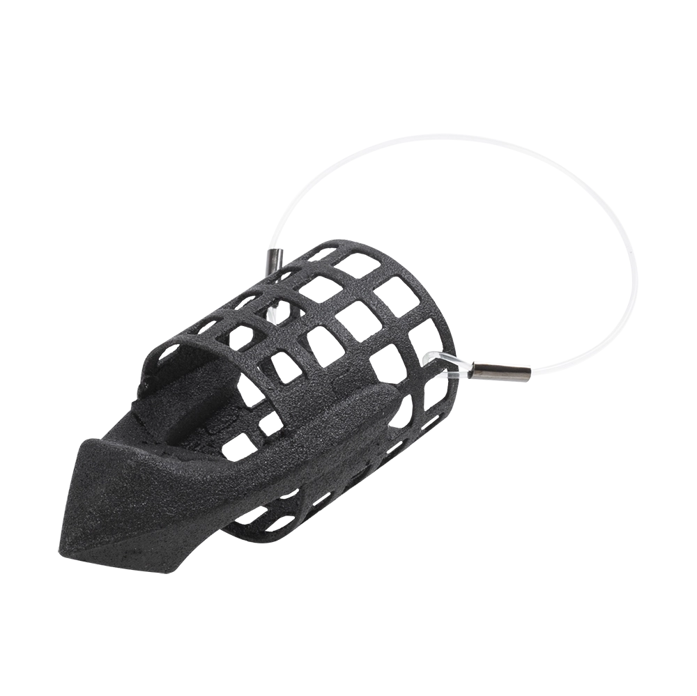 Груз-кормушка металлическая X-FEEDER ME BULLET ARROW S PERFO 050 г (20 мл, цвет Matt Black, перфорированная сетка). Фото №2