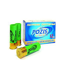 Патрон Позис 12/70 картечь 8,0 мм (пыж-контейнер) (в коробке 10 шт.). Фото №2