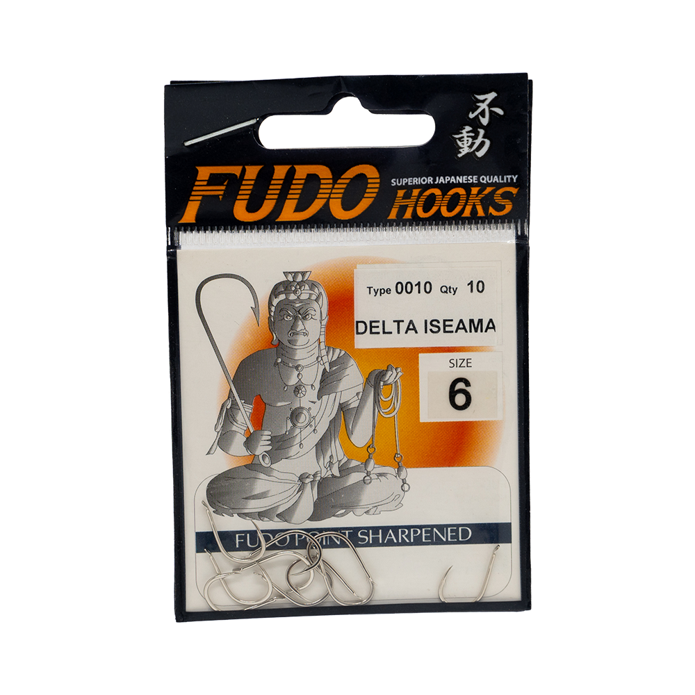 Крючок FUDO DELTA ISEAMA №6 Type 0010 Oty 10. Фото №1