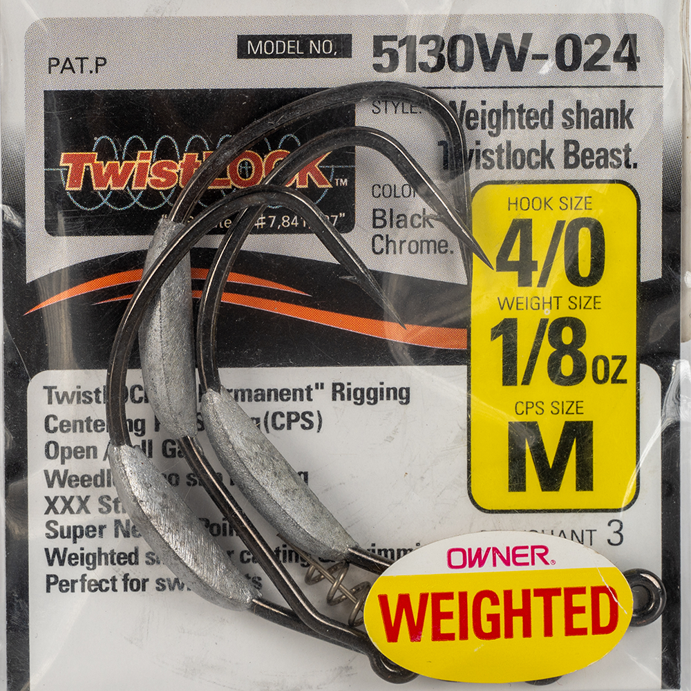 Крючок Owner огруженый 5130W №4/0 1/8. Фото №2