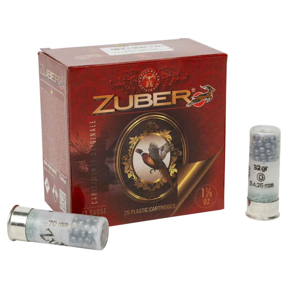 Патрон ZUBER 12/70 №0 32 гр. (пачка 25 шт.). Фото №1 Патрон ZUBER 12/70 №0 32 гр. (пачка 25 шт.). Фото №1