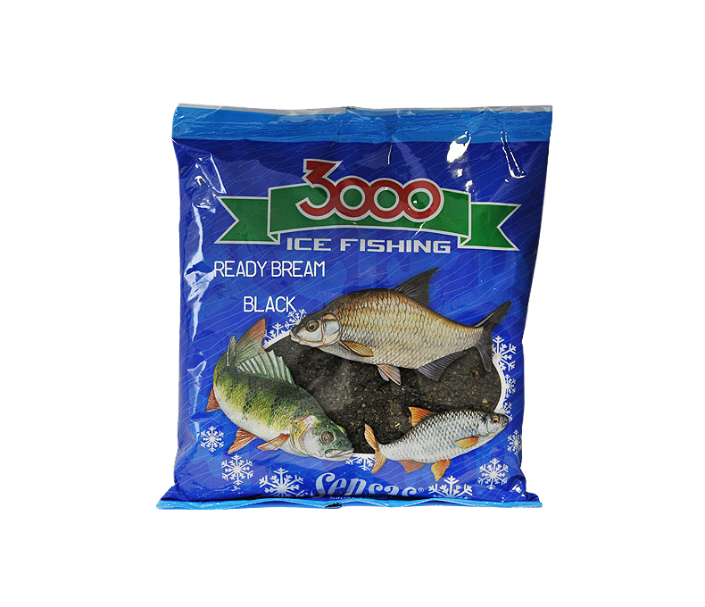 Прикормка зимняя готовая Sensas 3000 BREAM BLACK 0.5кг. Фото №1