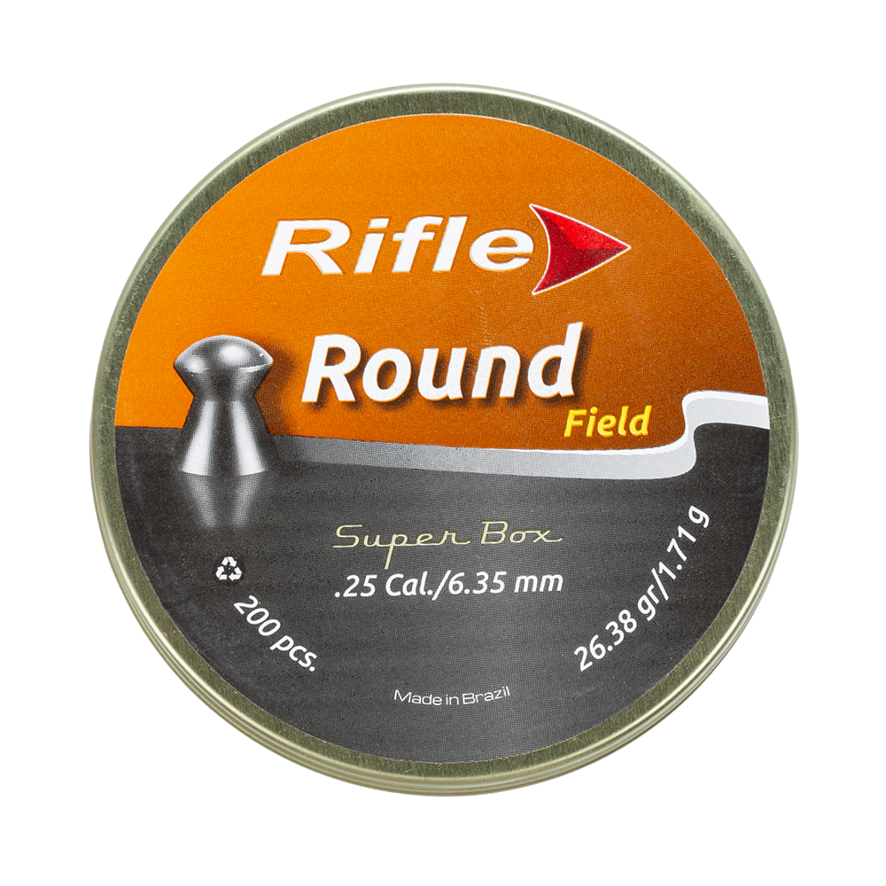 Пуля пневматическая RIFLE Field Series Round 6,35 мм. 1,71 гр. (200 шт. в банке). Фото №1