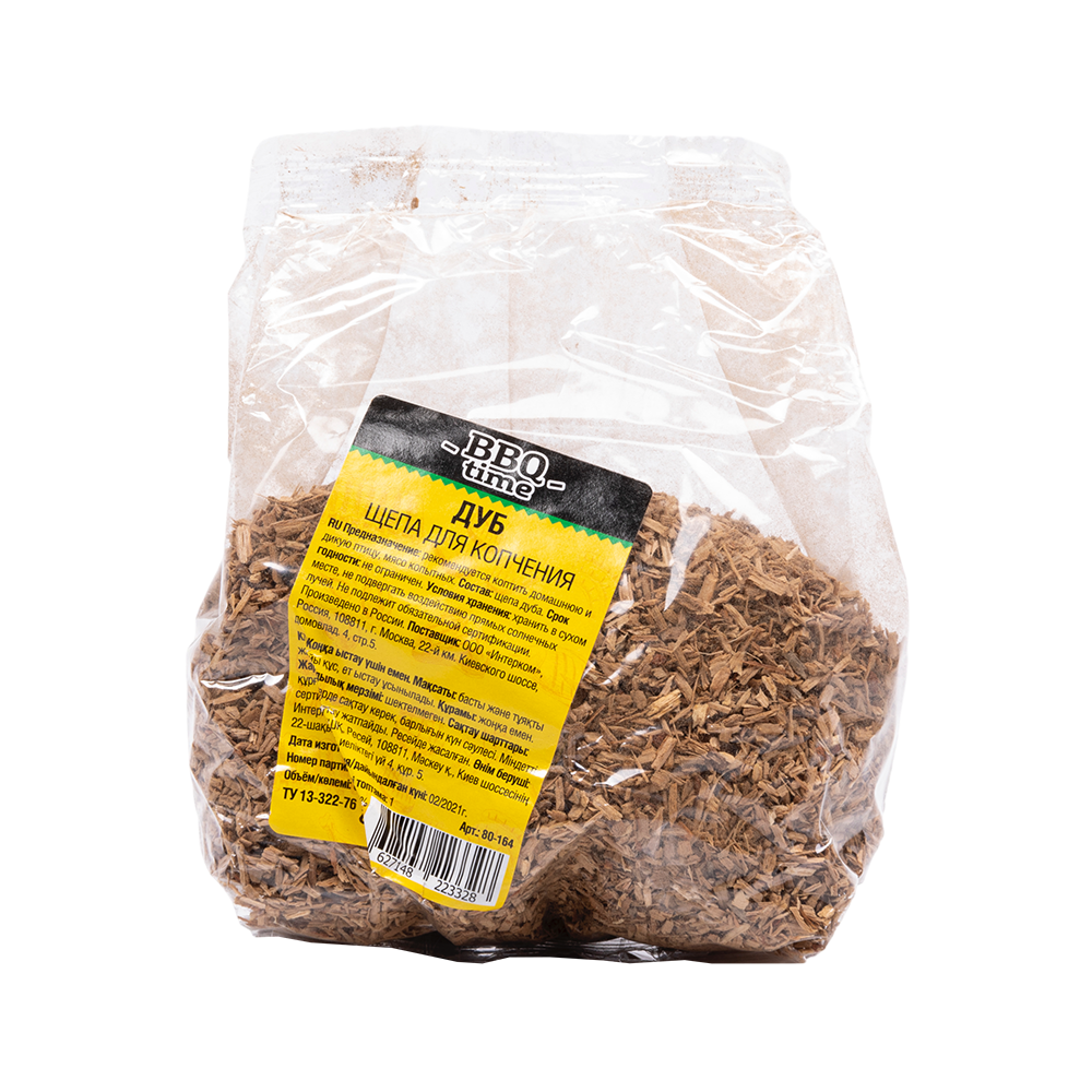 Щепа BBQ time Дуб 0,5л. Фото №1 Щепа BBQ time Дуб 0,5л. Фото №1