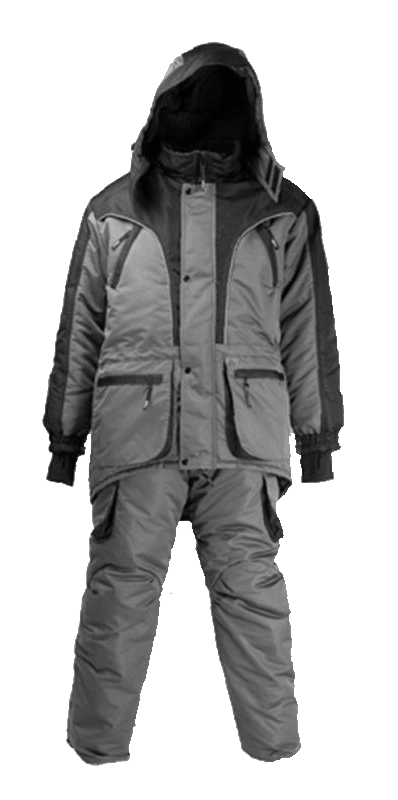 Костюм зимний "Каспий" (серо черный) р.56-58. Фото №1