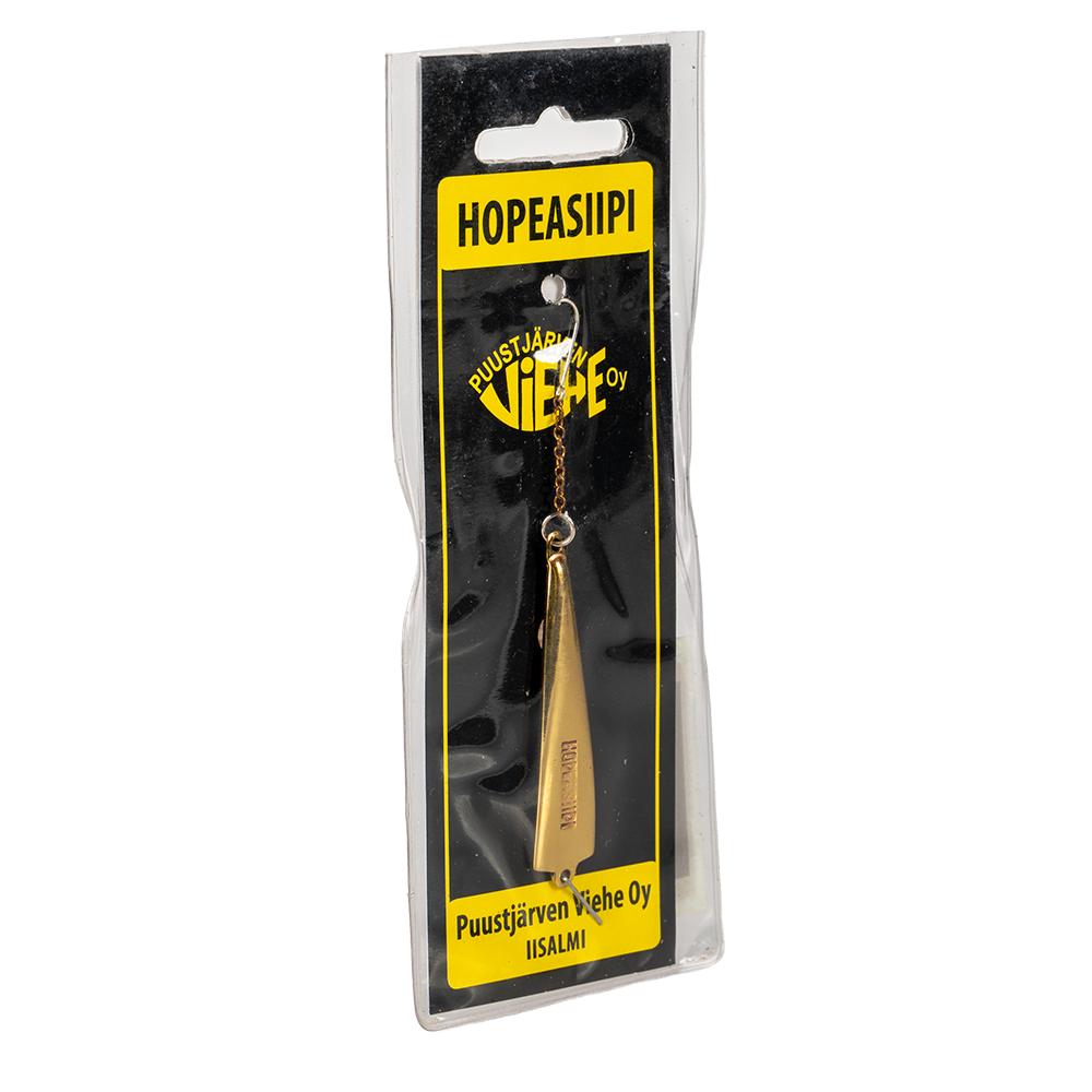 Блесна Puustjarven HOPEASIIPI 50мм, 8гр, цвет (KUP/MES) цепочка-крючок. Фото №2