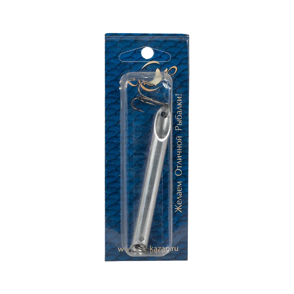 Блесна Пилькер трубка шумелка алюм д10мм 25г. Фото №1