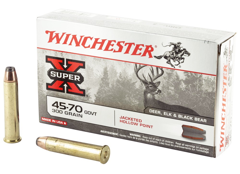 Патрон нарезной WINCHESTER калибр 45-70 GVT JHP Super X 19,44 гр. 300 grn. (в пачке 20 шт.). Фото №2 Патрон нарезной WINCHESTER калибр 45-70 GVT JHP Super X 19,44 гр. 300 grn. (в пачке 20 шт.). Фото №2