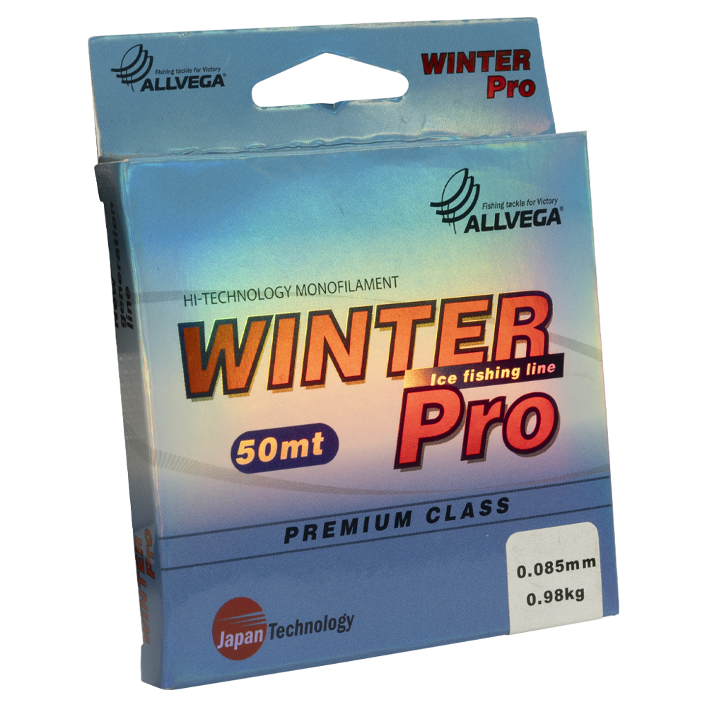 Леска ALLVEGA поводковая «Winter Pro» 50m 0.085mm (0.98кг) прозрачная (WPRO5085). Фото №1 Леска ALLVEGA поводковая «Winter Pro» 50m 0.085mm (0.98кг) прозрачная (WPRO5085). Фото №1