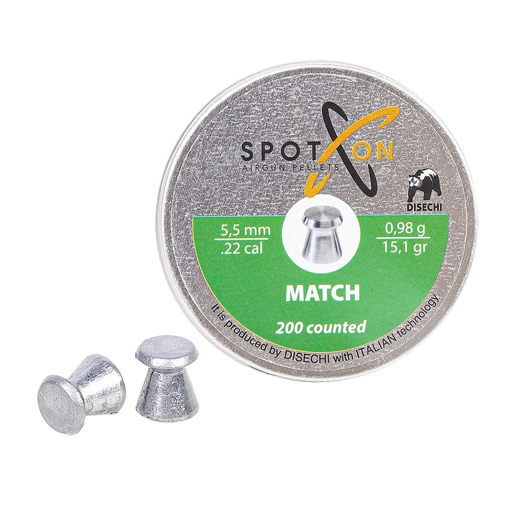 Пуля пневматическая SPOTON Match 5,5 мм, 0,98 гр. (200 шт). Фото №2 Пуля пневматическая SPOTON Match 5,5 мм, 0,98 гр. (200 шт). Фото №2