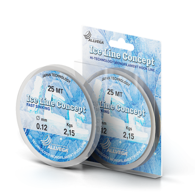 Леска ALLVEGA "Ice Line Concept"0.16мм(25м) прозрачная. Фото №1