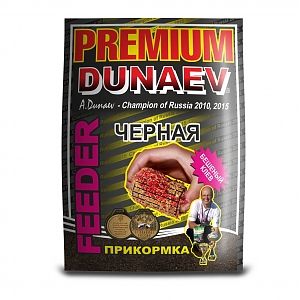 Прикормка "DUNAEV-PREMIUM" 1кг Фидер Черная. Фото №2