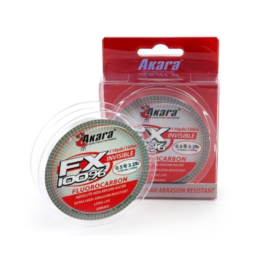 Леска Akara флюрокарбон FX 0,39мм 30м. Фото №1
