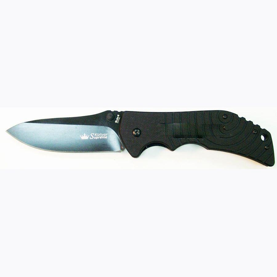 Нож складной Bloke-X Черный AUS8. Фото №2