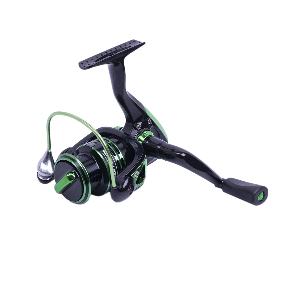 Катушка Inquisitor Green Fox 2000 (Зеленая 5.1:1,9+1 подшипников+шпуля). Фото №6