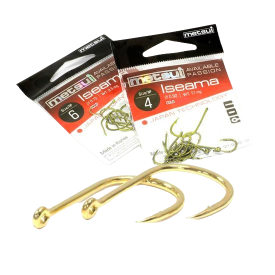 Крючки metsui ISEAMA gold размер № 6, в уп. 12 шт.. Фото №2