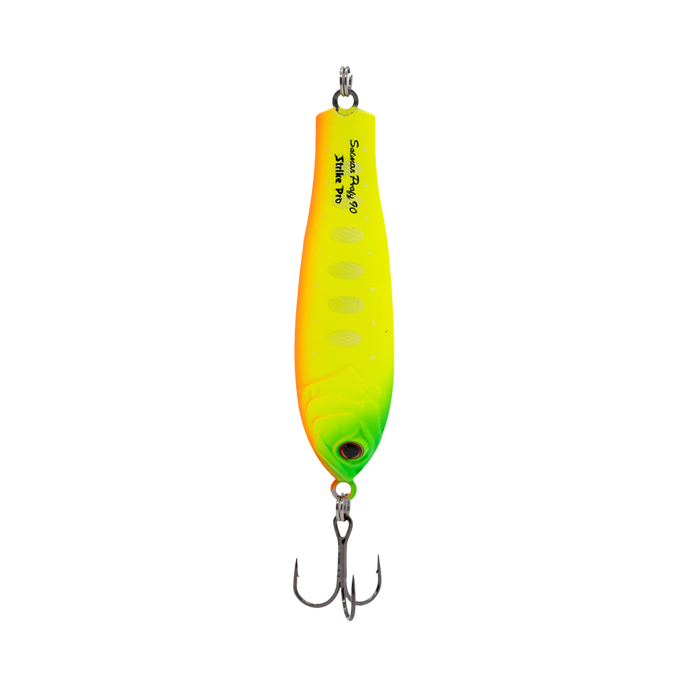 Блесна колеблющаяся Strike Pro Salmon Profy 90, 90мм, 22,4гр, цвет (PST-03C#A178S-A178S). Фото №2 Блесна колеблющаяся Strike Pro Salmon Profy 90, 90мм, 22,4гр, цвет (PST-03C#A178S-A178S). Фото №2