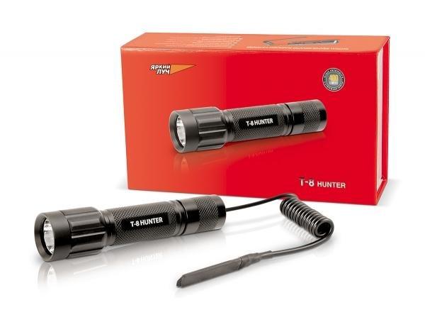 Фонарь Яркий луч T8 "Hunter" подствольный, CREE XP-G R5 400 лм., выносная кнопка, Li-ion аккумулятор 18650. Фото №2