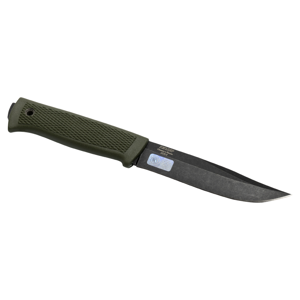 Нож Кизляр "Стрикс" (рукоять эластрон), цвет: хаки. Фото №3