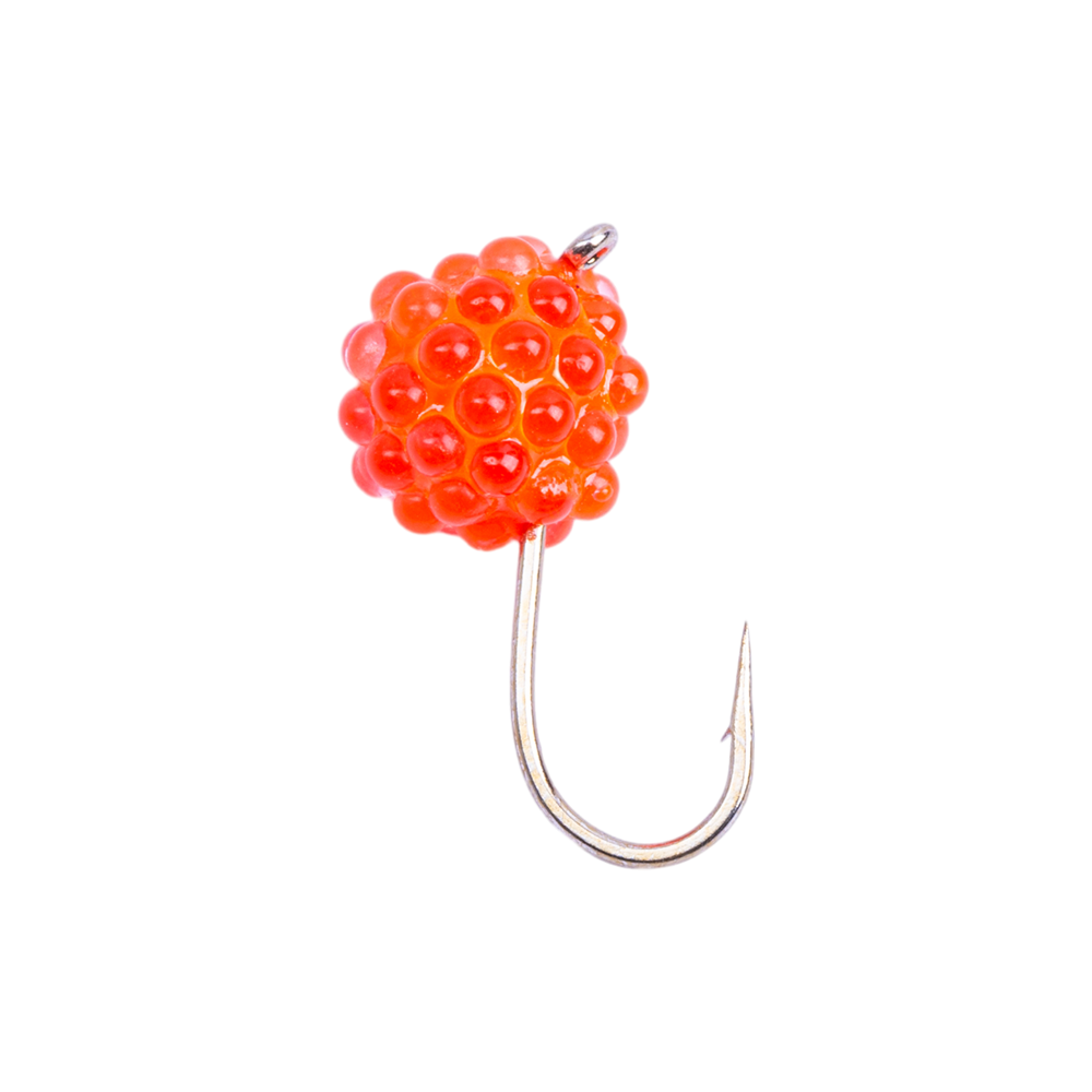 Мормышка вольфрамовая Shark "Икринка" d4мм, крючок №10, шарик, цвет (882F). Фото №1