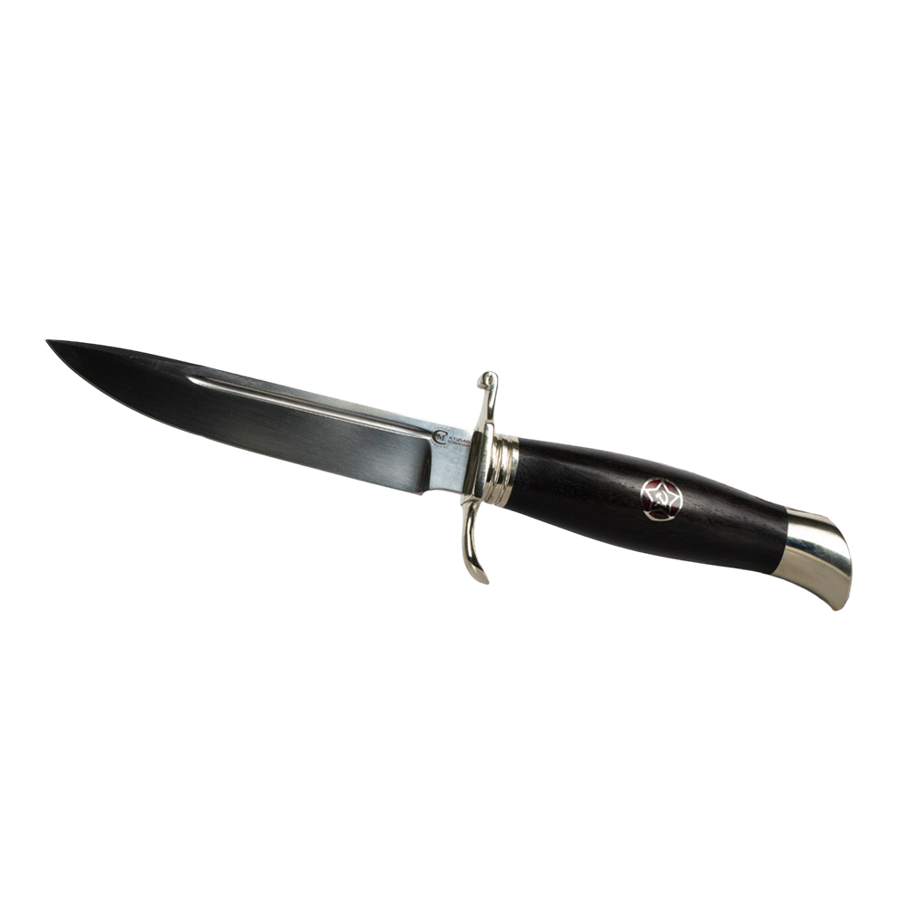 Нож МС НКВД, клинок кованый, ст. Х12МФ, рукоять граб, литье, звезда	. Фото №1