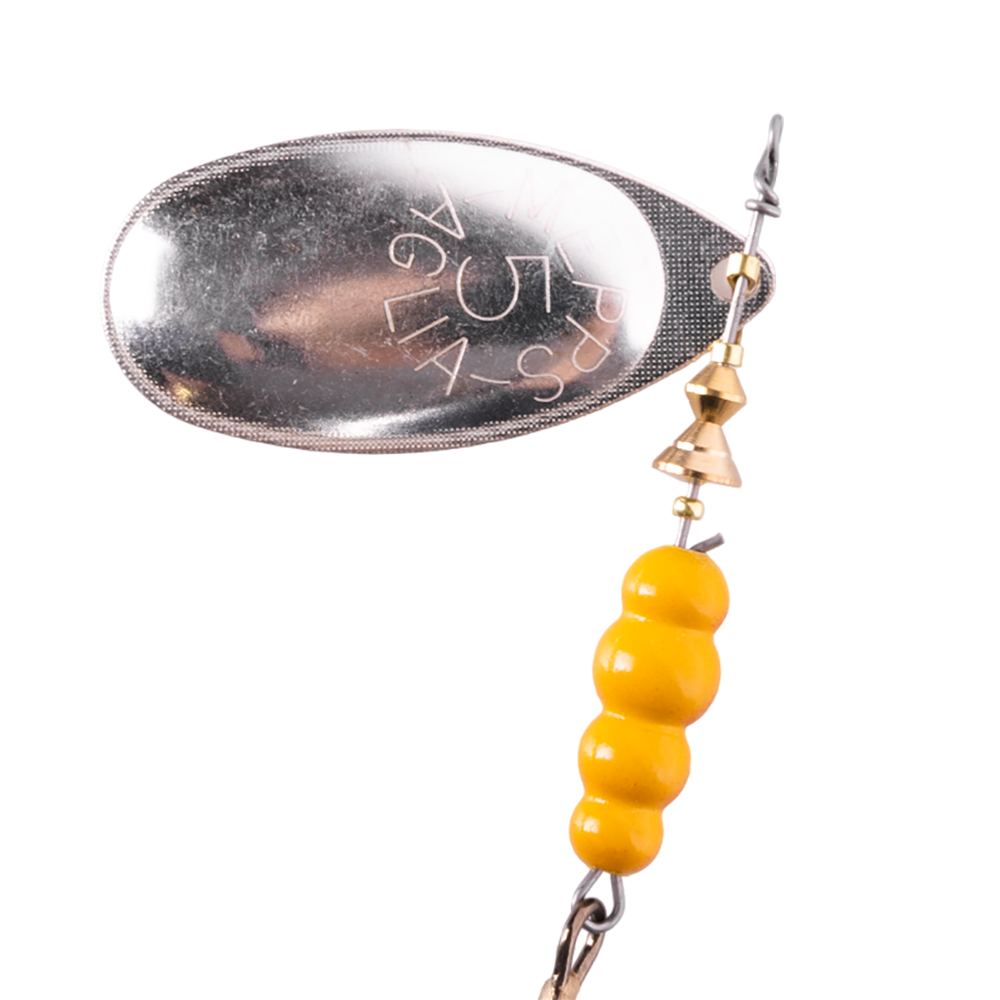 Блесна вращающаяся Mepps Aglia №5, 13гр, цвет (Silver) серебро. Фото №2 Блесна вращающаяся Mepps Aglia №5, 13гр, цвет (Silver) серебро. Фото №2