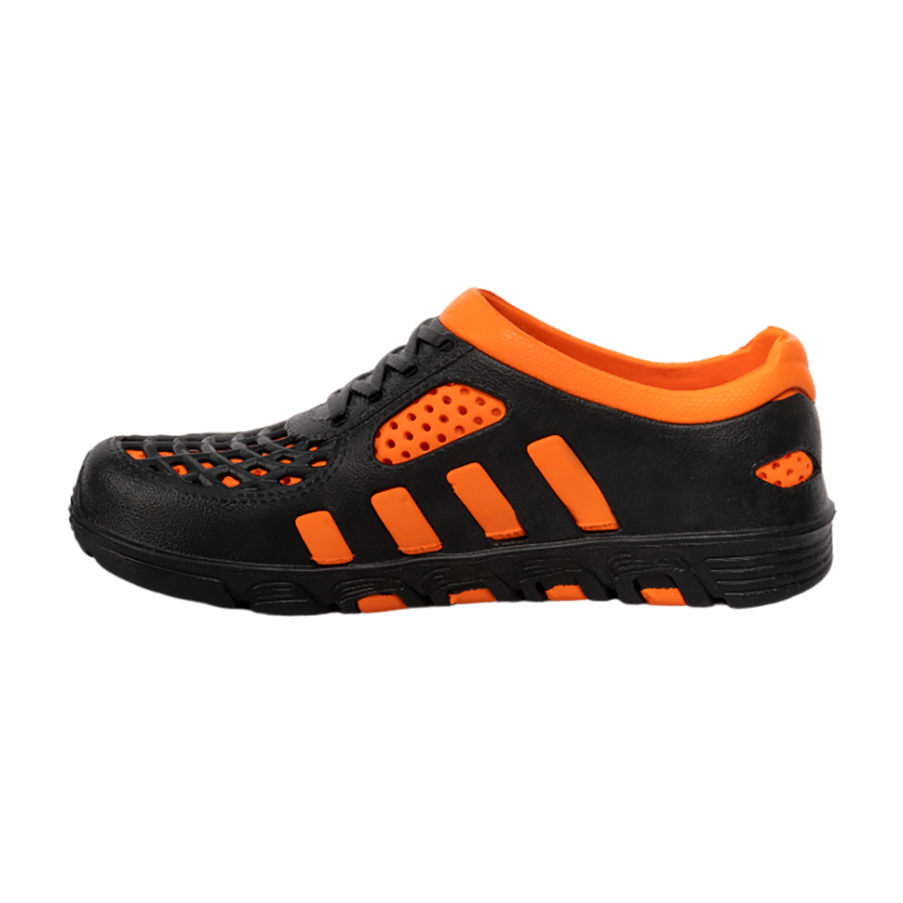 Кроссовки Kaury коралловые (черно-оранжевый, ЭВА) р. 44/45. Фото №4