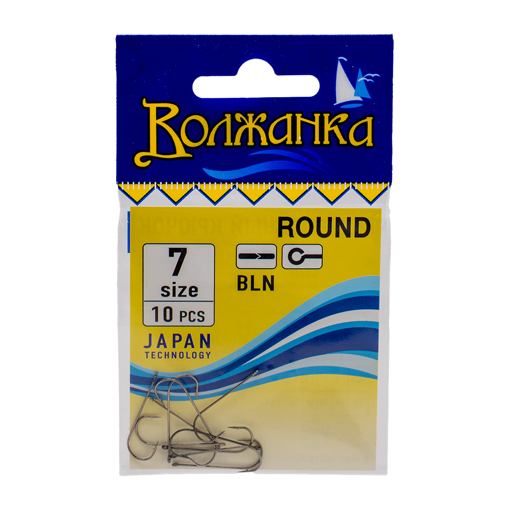 Крючки "Волжанка" Round #7 (10шт.уп). Фото №1